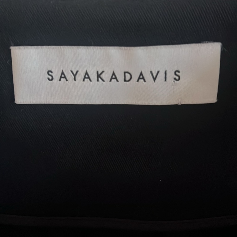 Sayaka Davis Cropped Jacket in Navy - Picture 8 of 9
